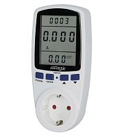 Ваттметр (измеритель мощности) Energenie EHB12-1, двухтарифный, ЖК-дисплей 2,8 , русифицирован, белый | код EHB12-1 | Energenie