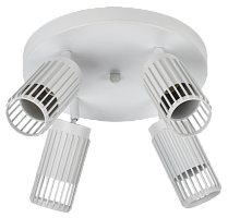 Светильник 4209 потолочный 4хGU10 белый IEK | код LT-UPB0-4209-GU10-4-K01 | IEK