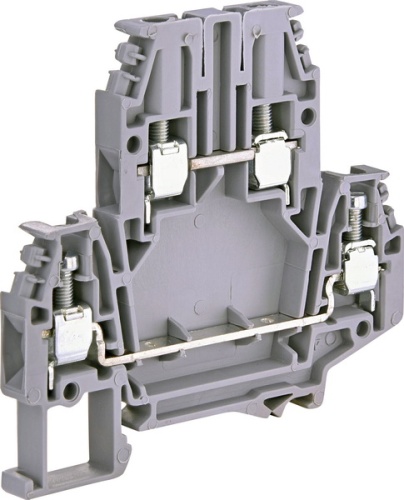 Клемма винтовая двухуровневая ЕSC2-DBC.4 (4 мм2, серая) | код 003903054 | ETI