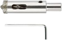 Коронка кольцевая по керамограниту камню и кафелю алмазная с центровочным сверлом 16х70мм FIT 16206