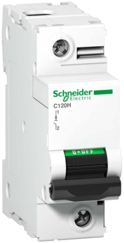 Выключатель автоматический однополюсный C120H 63А C 15кА | код. A9N18445 | Schneider Electric 
