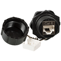 Индустриальный модуль Keystone, RJ45, cat.6, STP, 180 градусов, IP68 | код LAN-OK45S6/180-WP | LANMASTER