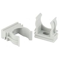 Крепеж-клипса (cерый) для трубы d 16мм (10шт) (10/1500/45000) | код Б0043233 | ЭРА