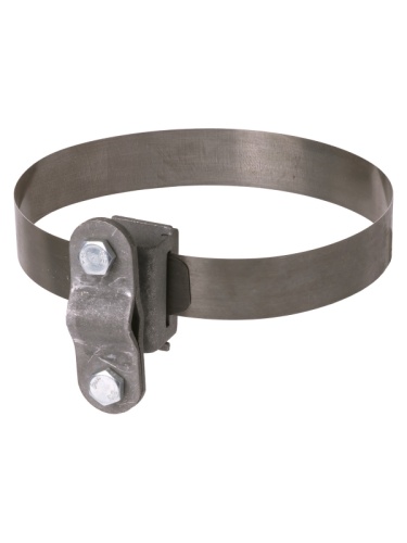 Держатель хомут ?10-250 мм нержавеющая сталь, для прута ?6-10 мм, стальной зажим термодиффузия TDM | код SQ2402-3188 | TDM