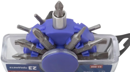 Набор бит в пластиковом боксе ''Ёжик'', profi, 23 предмета | код 83-868 | FIT фото 4