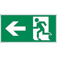 Знак "ФИГУРА / СТРЕЛКА ВЛЕВО" 400х200мм для авар-эвакуац св-ка Vault VARTON V5-EM03-60.013.019