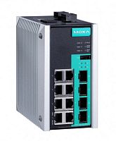 Коммутатор EDS-G512E-4GSFP-T Managed full Gigabit Ethernet switch with 8 10/100/1000BaseT(X) ports, and 4 100/1000Base SFP slots, t: -40/75 | код 00-06084876 | MOXA