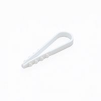 Дюбель-хомут для круглого кабеля d5-10 мм белый (100 шт/уп) Промрукав | код PR08.6939 | ПРОМРУКАВ