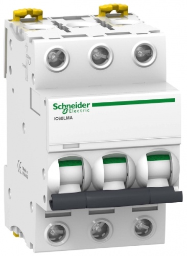 Выключатель автоматический трехполюсный iC60LMA 2,5А MA 100кА | код. A9F90373 | Schneider Electric 