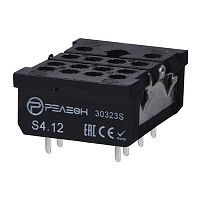 S4.12 Розетка для печатного монтажа реле RP4.32 12А | код S412 | РЕЛЕОН