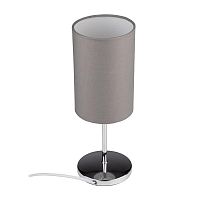 Светильник настольный JH3-01-gy E14 IP20 110х110х310мм метал.; ткань; PVC-пластик сер. JazzWay 5062368