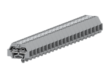 240261 Клемма TB проходная 2-2 с бок. подключ. с защелк. ножками, сеч.1.5мм2, сер., 11 конт., сеч.1.5мм2, шт | код 240261 | SUPU