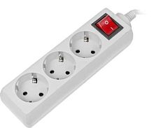 Сетевой фильтр Buro 300SL-5-G 5м (3 розетки) серый (пакет ПЭ) | код 1087166 | BURO