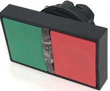 КМЕ 81Л IP40 LAY4-EW83.BR Головка двойной кнопки 22 мм с подсветкой | код LAY4-EW83.BR | Briswik