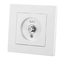 Розетка SAT (F-разъем) 0-2400МГц белая Сенеж TDM | код SQ1816-0050 | TDM