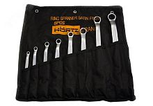 Набор ключей накидных двусторонних 8 шт. (6-24) сатинированные | код 102200 | Hortz