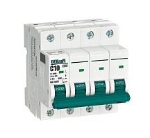 Авт. выкл. без теплозащиты 4P 10А х-ка C 6кА ВА-103M | код 12528DEK | DEKraft