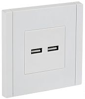 FORTE&PIANO Роз. USB A+A 3,1А FP249 бел. IEK | код FP-U21-D31-K01 | IEK