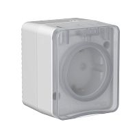 Розетка ОП AtlasDesign PROFI IP54 заземл. защ. шторки 16А 250В сер. | код ATN543045 | Systeme Electric