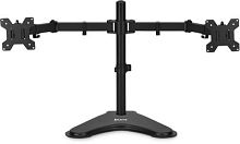 Кронштейн для мониторов ЖК Buro BU-M042-D черный 17-32 макс.16кг настольный поворот и наклон верт.перемещ. | код 1518681 | BURO
