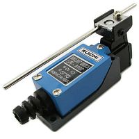 Выключатель путевой с поворотным регулируемым штоком RUICHI KZ-8107, NO-NC (4P), IP64, 5 А, 250 В, 15 мОм, корпус из сплава алюминия и цинка, головка пластмассовая | код 71475 | Ruichi