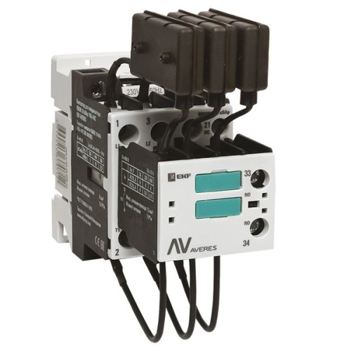 Контактор для конденсатора КМЭК 10 кВАр 230В 1NО+1NC AVERES | код ctrk-s-14-10-230-av | EKF фото 2