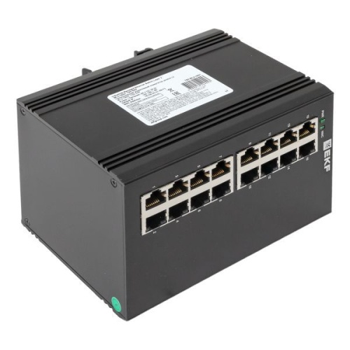 Коммутатор промышленный управляемый уровня L2 ML2-16GT, 16 портов 10/100/1000Base-T(X) RJ45, монтаж на динрейку TSX EKF | код TSX-ML2-16GT | EKF фото 10