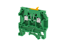 Клемма проходная винтовая 4 мм2, с размыкателем, на 2 подключения, хаки KULTD4TS(K) | код 1103130006 | Elmex