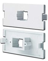 Вставка модульная под симплексный адаптер SC в розетку LAN-MB, белая | код LAN-MBP-1SC-WH | LANMASTER