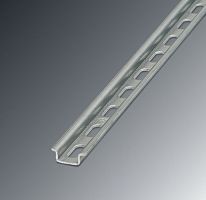 DIN-рейка, с перфорацией NS 15 BLK PERF 2000MM | код 1401608 | PHOENIX CONTACT