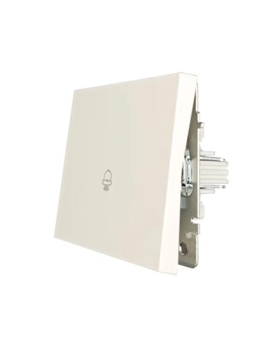 ZIMA Кнопка звонка слоновая кость безвинтовой зажим/клемма LEZARD | код 704-9088-103QC | LEZARD фото 2