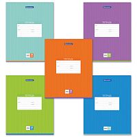 Тетрадь 18 л. BRAUBERG, клетка, обложка картон, ПОЛОСКИ ОДНОТОННЫЕ, 401856 | код 401856 | BRAUBERG