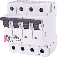 Автоматический выключатель ETIMAT 10 3p+N C 10А (10 kA) | код 002136714 | ETI