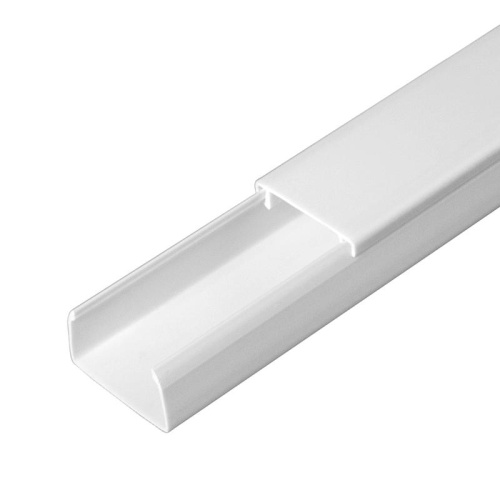 Кабель-канал белый 2-й замок в п/э 25х16 (80м/уп) | код PR.0625161 | Промрукав