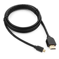 Кабель HDMI-microHDMI Cablexpert CC-HDMID-6, v2,0, 19M/19M, 1.8м, черный, позол.разъемы, экран, пакет | код CC-HDMID-6 | Cablexpert