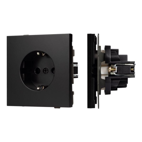 Механизм электрической розетки SCT-TENDO-MEU1-PL-BK 230В 16А Arlight 054079