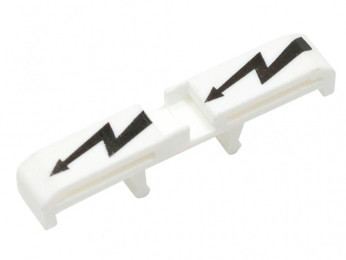 498 160, Защитная маркировка на клеммники AVK 2,5*-10, (белая), IP 4S | код 0.0.0.4.98160 | KLEMSAN