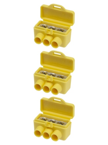 Клемма винтовая изолированная КВИ-3 для Al и Cu проводов (6,0мм2) желтая TDM | код SQ0510-0605 | TDM Клемма винтовая изолированная КВИ-3 для Al и Cu проводов (6,0мм2) желтая TDM | код SQ0510-0605 | TDM