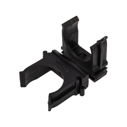 Крепеж-клипса для трубы o 25 мм черная (10 шт./уп.) REXANT | код 28-0125-5 | REXANT