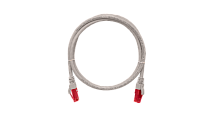 Коммутационный шнур NIKOMAX U/UTP 4 пары, Кат.6a (Класс Ea), 500МГц, 2хRJ45/8P8C, T568B, заливной, с защитой защелки, многожильный, BC (чистая медь), 24AWG (7х0,195мм), LSZH нг(А)-HFLTx, серый, 3м | код NMC-PC4UA55B-030-C-GY | NIKOMAX Серия