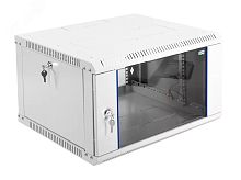 Шкаф телекоммуникационный настенный разборный 6U (600х650) дверь стекло | код ШРН-Э-6.650 | ЦМО
