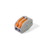 Клемма WAGO 222-412 (2Х2,5мм2 с рычажком), универсальные, без контактной пасты | код 87768 | WAGO