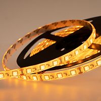 LED лента силикон, 10 мм, IP65, SMD 5050, 60 LED/m, 12 V, цвет свечения желтый | код 141-492 | LAMPER