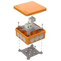 Коробка огнестойкая для о/п двухкомпонентная 60-0303-FR10.0-4 Е15-Е120 RAL2004 100х100х40 (16 шт/кор) Промрукав | код 60-0303-FR10.0-4 | ПРОМРУКАВ
