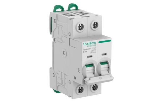 Автоматический выключатель (АВ) C 40A 2P 6kA 400В Systeme9 | код S9F22240 | Systeme Electric