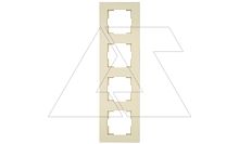 Rita - Рамка 4 поста, вертикальный монтаж, сл.кость | код 2220-800-2402 | Mutlusan