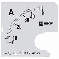 Шкала сменная для A721 80/5А-1,5 |  код. s-a721-80 |  EKF