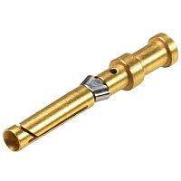 Розеточный обжимной контакт REVOS, диаметр контакта 1,6 мм, сечение обслуживаемых проводников 0,5 мм кв., тип покрытия контактов: золото | код 02.125.4229.7 | Wieland