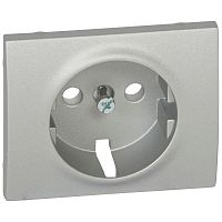 Панель лицевая для розетки 2К+З - Aluminium | код 771320 | Legrand