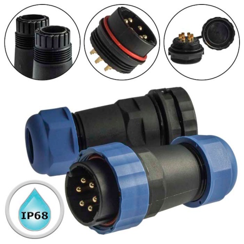 Разъём герметичный SZC28 6P-F-M, 6 контактов | код 106685 | SZC Разъём герметичный SZC28 6P-F-M, 6 контактов | код 106685 | SZC